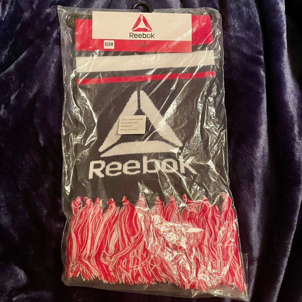 Reebok Rally Scarf, Navy/Red/White